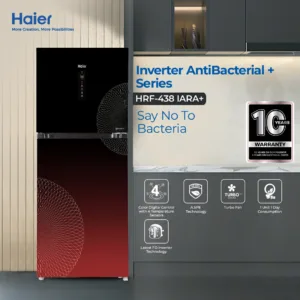 Haier Refrigerator Inverter Anti-bacterial  HRF-438IARA+